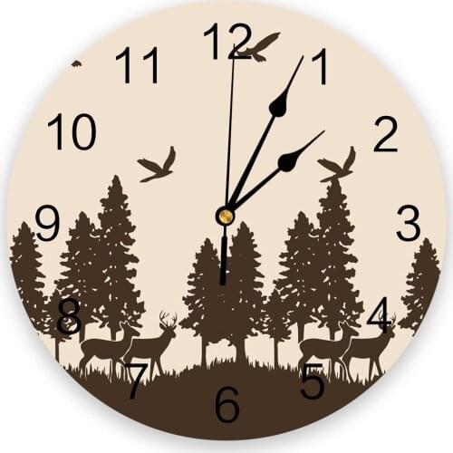 Woods Animal Bird Simple 3D Wall Clock Modern Design Living Room Decoration Kitchen Clock Art Wall Watch Home Decor