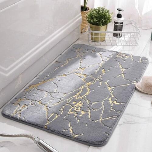 Non-Slip Bath Mats Super Absorbent Shower Bathroom Carpets Soft Toilet Floor Faux Fur Rabbit Hair Rugs Bath Tub Mat WC Mat 4Size