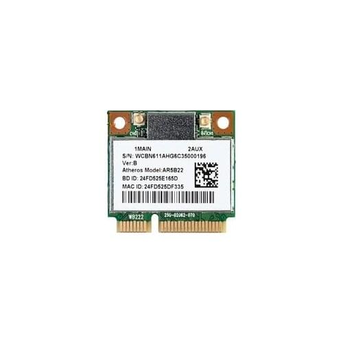 New Card For Atheros AR5B22 AR5BWB222 AR9462 Half MINI PCI-E Wlan WIFI Wireless for Bluetooth 4.0 Dual Band 2.4G/5G 300Mbps