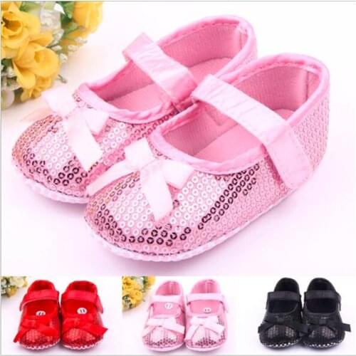 Fashion Baby Crib Shoes Soft Sole Infants Shoes Prewalker First Walker Bowknot Toddlers Girls Princess Shoes