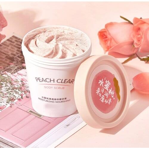 2019 Sand Pink Clay Smoothing Body Sand Exfoliating Body Scrub Moisturize Brighten Skin