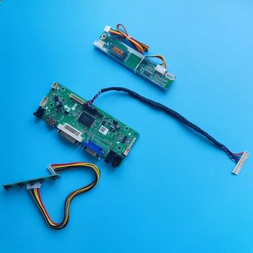 Work for B154EW04 15.4" VGA Controller board Monitor Kit 1280X800 30pin LVDS 1 Lamps LCD DVI Screen panel