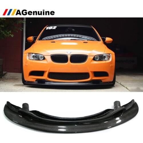 GT4 carbon fiber front chin car front bumper lip front lip spoiler for BMW 3 series E90 E92 M3