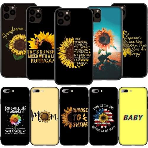 Lavaza K125 Small Daisy Sunflower Silicone Soft Case for iPhone 12 Mini 11 Pro XS Max XR X 8 7 6 6S Plus 5 5S SE 2020