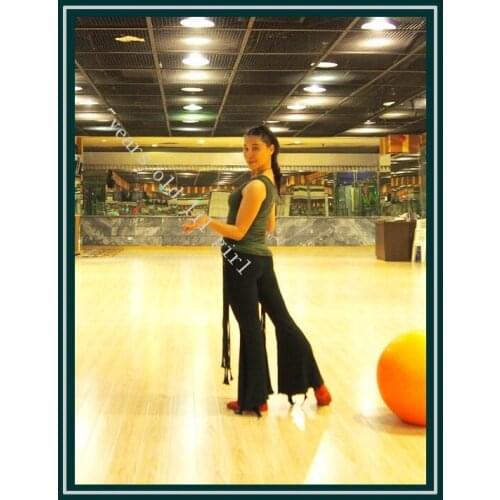 Belly Dance Top Modal Draw String Vest Yoga Wear Tribal Fusion H109