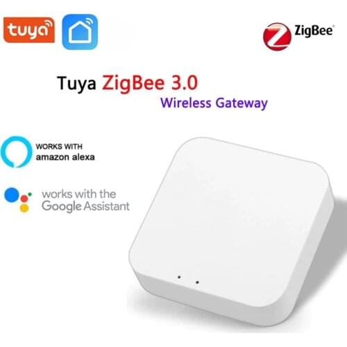 Tuya ZigBee 3.0 Smart Hub,Wireless Gateway Bridge for App Voice Remote Control, Works with Alexa Google Home Assistant