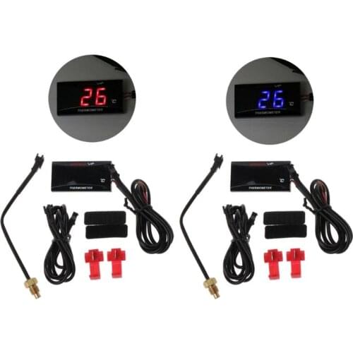 Universal Motorcycle LCD Digital Thermometer Instrument Water Temp Meter Gauge For KOSO Racing Scooter