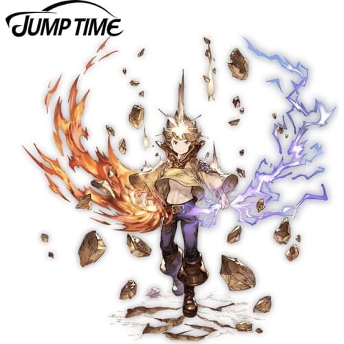 Jump Time 13 x 10cm For Granblue Fantasy GBF Alec 5Star Anime Car Stickers Personality Laotop Car Styling Windshield Vinyl Decal