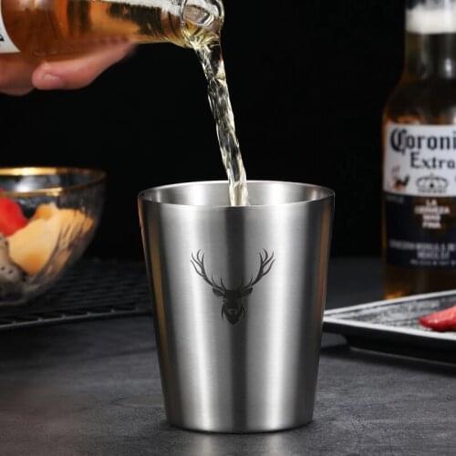 High Quality New Fashion Stainless Steel Coffee Mug Creative Letter Pattern Travel Camping Tea Milk Cups Home Office School Gift