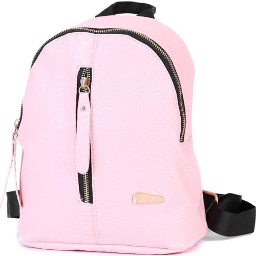 Fashion High Quality PU Women Small Backpack Solid Simple Schoolbag Alligator Bagpack Teenage Girl Shoulder Bag Sac A Dos Femme