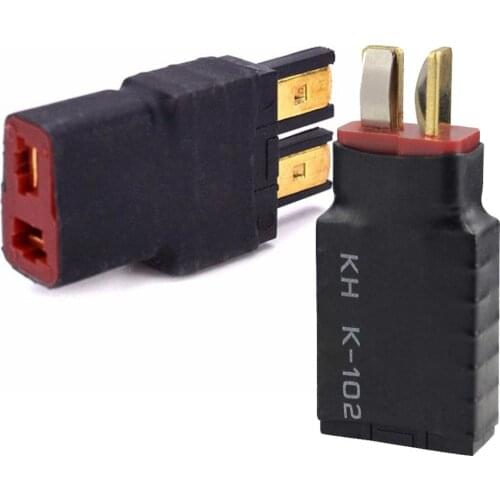 1PC Male T-Plug Deans to Female TRX Traxxas Connector Adapter for RC Battery ESC & Charger
