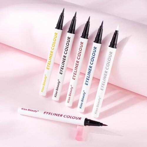 1PC Liquid Eyeliner Pencil Quick Dry Waterproof Long Lasting White Colored Eye Liner White Blue Eyes Cosmetics Pen