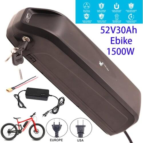 18650 Electric Bicycle 36V 48V 52V Hailong Battery USB BBS02 BBS03 BBSHD 17Ah 20Ah 30Ah 500W 750W 1000W 1500W