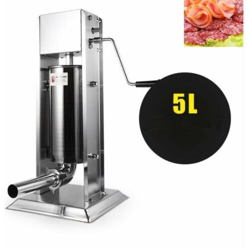 5L Stainless steel Sausage stuffer machine; Sausage Filler