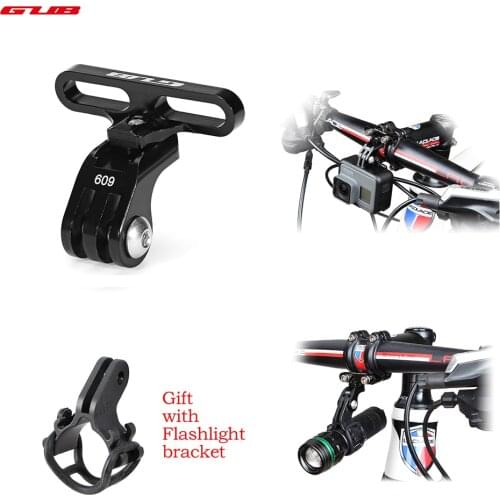 Bicycle Handlebar Holder Adapter For Sport Camera Flashlight Aluminum Bicycle Front Tube Extension Mount Rack For GoPro Camera