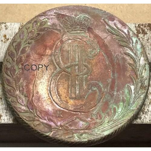 Old Types Red Copper 1778 KM 10 Ten Kopeks Russia Left Bevel Edge Copy Coin