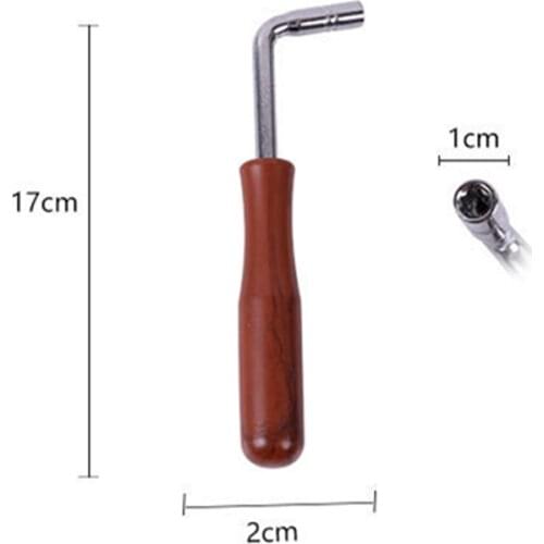 Brown 88/61/54Keys Guzheng Piano Tuning Hammer L-shape Square Wrench Tuner Spanner Tip String Pin Repair Tool For Chinese Zither