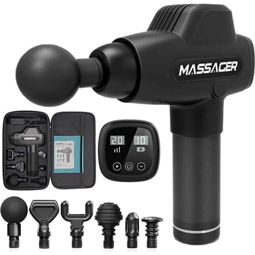 Massage Gun Deep Tissue, Quiet Muscle Vibrator Guns, Percussion Massager For Body, LED Touch Display Muscles Vibrators Pistol