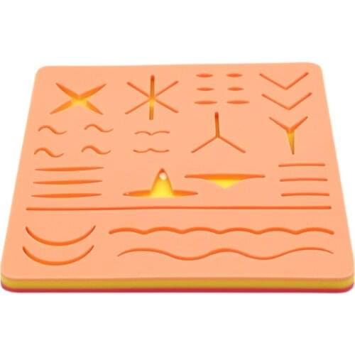 Medical students practice oral eye surgery suture practice skin wound surgical suture model silicone module