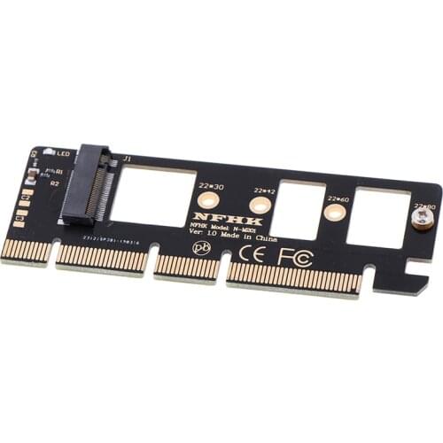 NGFF M Key M.2 NVME AHCI SSD To PCI-E PCI Express 3.0 16x x4 Adapter Riser Card Converter For XP941 SM951 PM951 A110 SSD