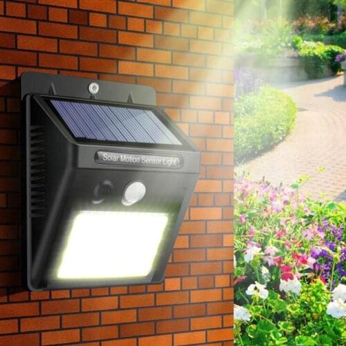 Newest 48 LED Waterproof COB Solar Power PIR Motion Sensor Wall Light Outdoor Garden Lamp