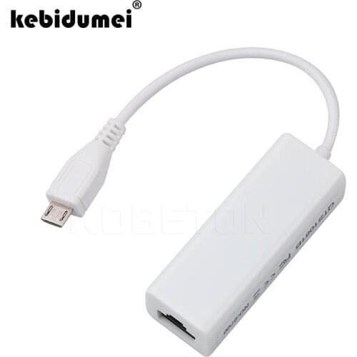 New Micro USB USB 2.0 Male Ethernet 5-Pin 10/100Mbps RJ45 Network Lan Adapter Card For Android PC Laptop Tablets For Windows