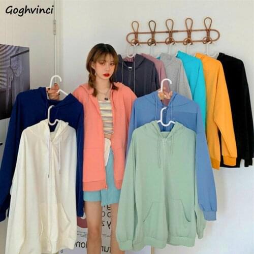 Solid Casual Hoodies Women Hooded Outerwear Couples Front Pockets Simple Loose Warm Cozy Stylish Tender Baggy Student Sweatshirt