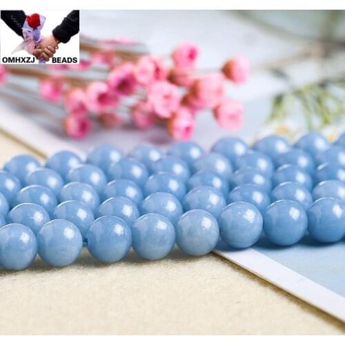 OMH Wholesale JD164 68 10mm Natural Jewelry DIY Making Bracelet Necklace Natural AAA Angel Stone Loose Spacer Round String Beads