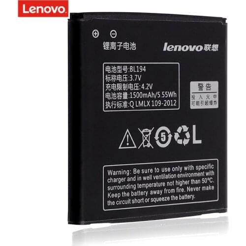 Lenovo Original Battery BL194 For Lenovo A520 A660 A690 A370 A530 A698T A288 High Quality Replacement Battery