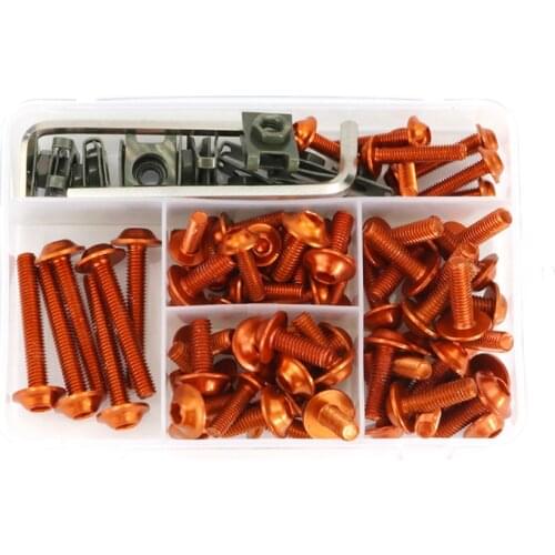 Fit For KTM 125 200 390 Duke 690 790 Duke 1290 Duke 1190 990 Motorcycle Full Fairing Bolts Kit bodywork Screws Bolt Kit Clips