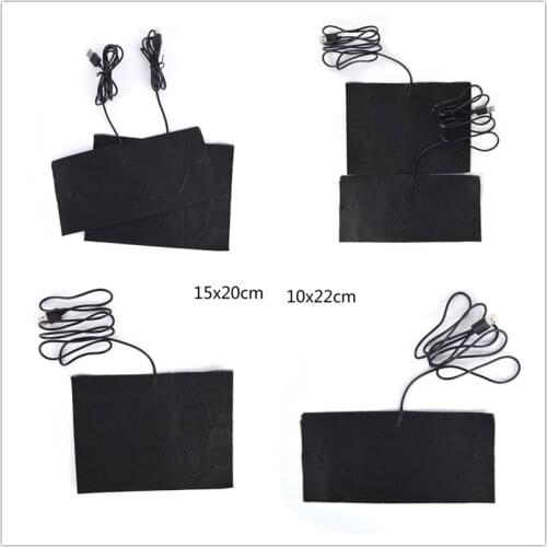 Size S/M 5V Winter Warm Arm Waist Heat Glove Carbon Fiber Heating Pad USB Heating Film Electric Infrared Fever Heat Mat