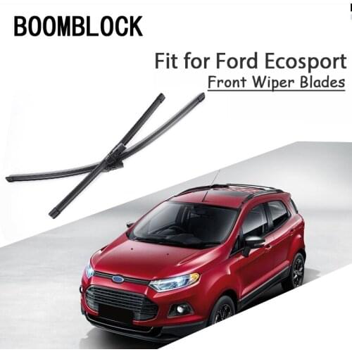 BOOMBLOCK 2PCS High Quality Front Windshield Wiper Blades For Ford Ecosport 2017 2016 2015 2014 2013 Accessories