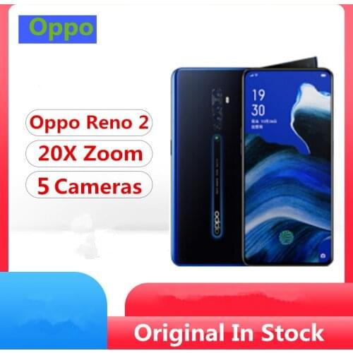 DHL Fast DelIvery Oppo Reno 2 20x zoom Cell Phone Snapdragon 730 6.5" 2400X1080 8GB RAM128GB ROM 48.0MP 5 Cameras VOOC 3.0