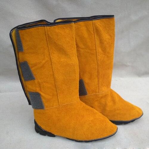 Welding Leather Shoes Cover Flame Resistant Anti-Heat Wear Resistant Workplace Welders Foots Protective Cover for Welding