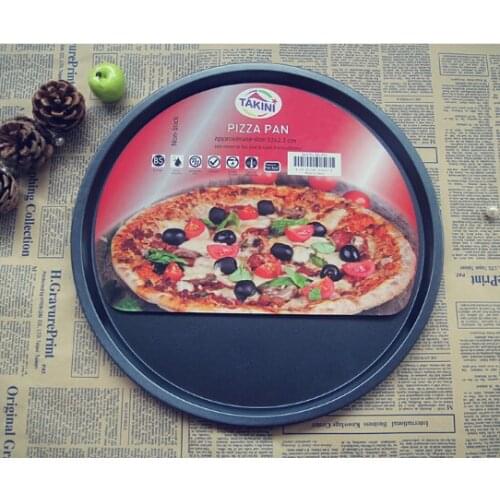 1PC 13 inch Thicking Pizza plate baking tools pizza tray Home baking oven microwave oven use Non-Stick pizza pan Dish J0503