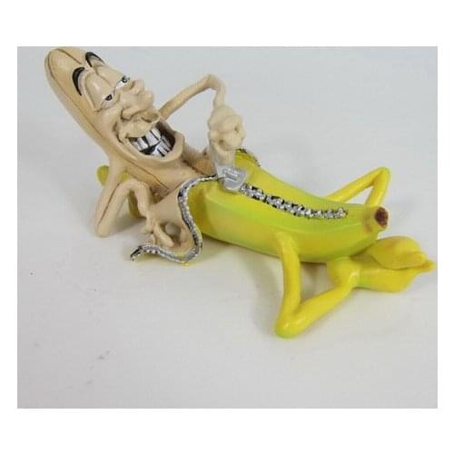 Bad Banana Man Funny Resin Collection Wretched Version Evil Banana Man Model Decoration Cool Stuffs