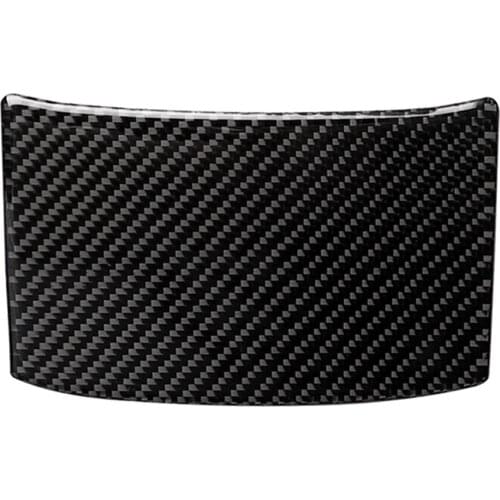 Replacement For Honda Civic 10th Gen 2016-2019 Carbon Fiber Interior Rear Storage Box Cover Anti-Kick Trim