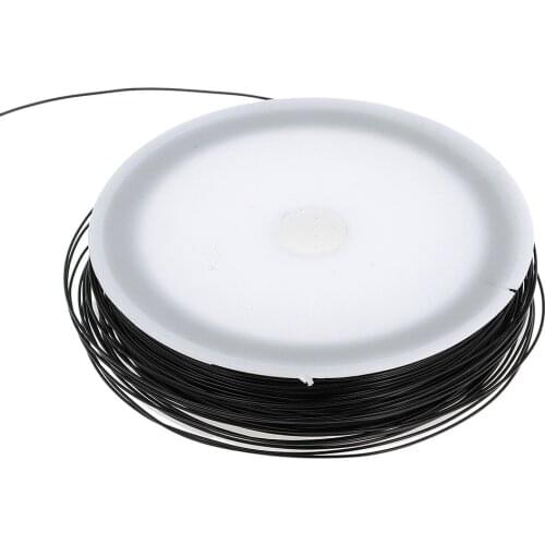 40m Length Iron Wire Thin Iron Line for DIY Model Making Binding Tools Black