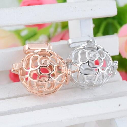 Mum gift Pregnancy Baby Gift Blackened bola pregnant Angel Baby ball cage pendant 1pc p0009
