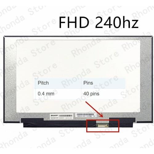 For Medion Erazer Beast X25 (Tongfang GM7ZG8P) Laptop LCD screen FHD 1920X1080 IPS 240HZ 40PIN EDP NE173FHM-NZ1 and B173HAN05.0