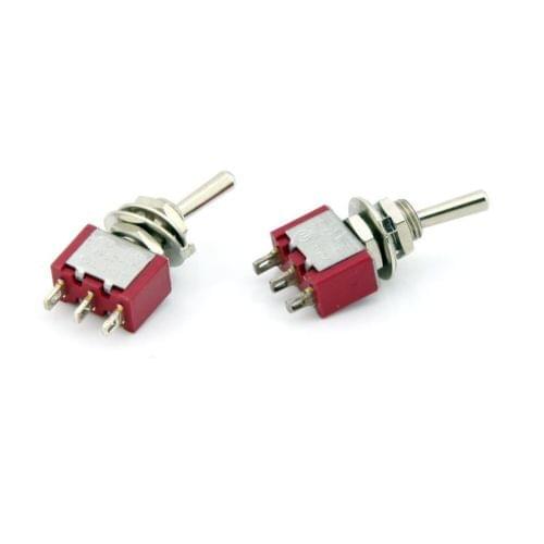 2PCS 3pin Mini Toggle Switch SPDT On-On - NEW High Quality