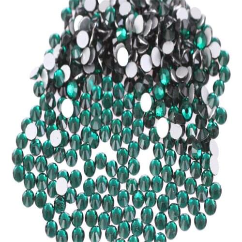 2016 SS4 1.5-1.6mm 1440pcs Emerald 3D Nail Art Rhinestones Non HotFix Flatback Stones For Gel Polish Manicure Decor
