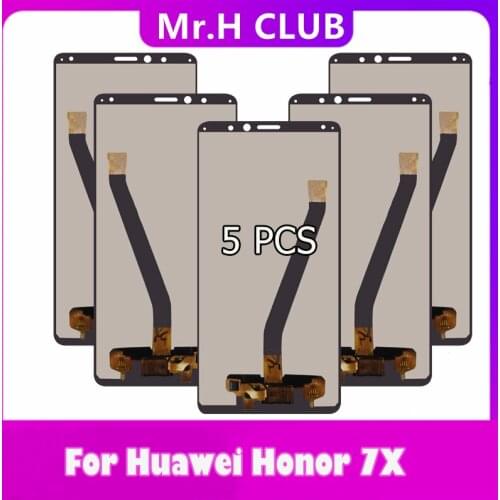 5PCS LCD For HUAWEI Honor 7X LCD Display Touch Screen With Frame For HUAWEI Honor 7X BND-TL10 BND-AL10 BND-L21/L22/L24 Tested
