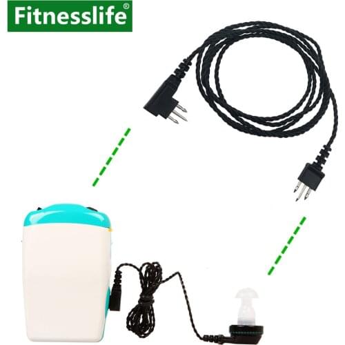 Hearing Aid Accessories Sound Amplifier Adapter Cable Receiver Wire Standard Power Cord 3 pin For Pocket Single Ear Universal