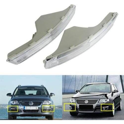 LF&RH Car LED Turn Signal Lights Front Bumper Reversing Indicator Lamp for Volkswagen VW Passat 3C B6 2005-2010 Signal Blinker