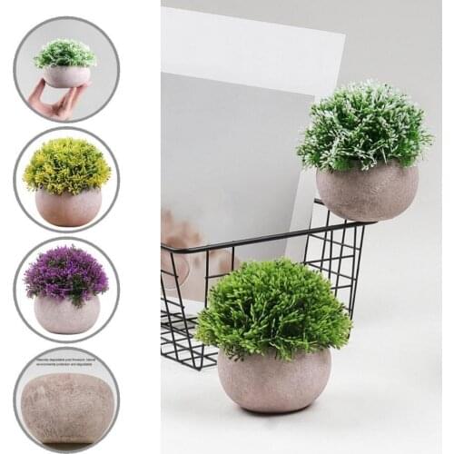 Ornament Beautiful Portable Simulation Potted Plant Realistic Appearance Table Decor