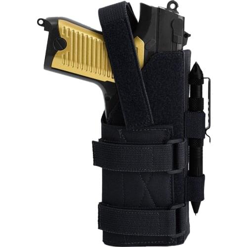 1000D Tactical Universal Pistol Gun Holster for Glock 1911 45 92 96 Sig P228 Molle Handgun Holster Carrier with Hoop and Loop