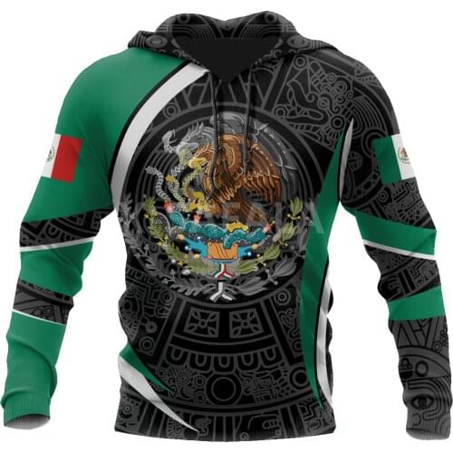 Mexican American Aztec Warrior 3D Print XS-7XL Hoodie Man Women Harajuku Outwear Zipper Pullover Sweatshirt Casual Unisex-12