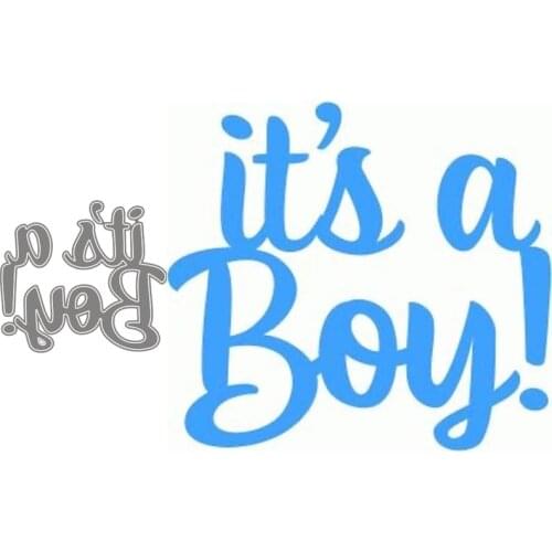 Metal Cutting Dies Its a Boy Stencils For DIY Scrapbooking Decorative Embossing Handcraft Die Cutting Template