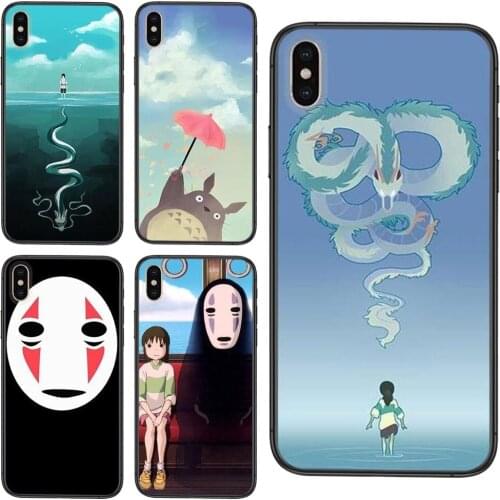 Youth Girls For iPhone 11 12 Pro Mini 5 5S SE 5C 6 6S 7 8 X XR XS Plus Max Hayao Miyazaki Spirited Away Accessories Pouches